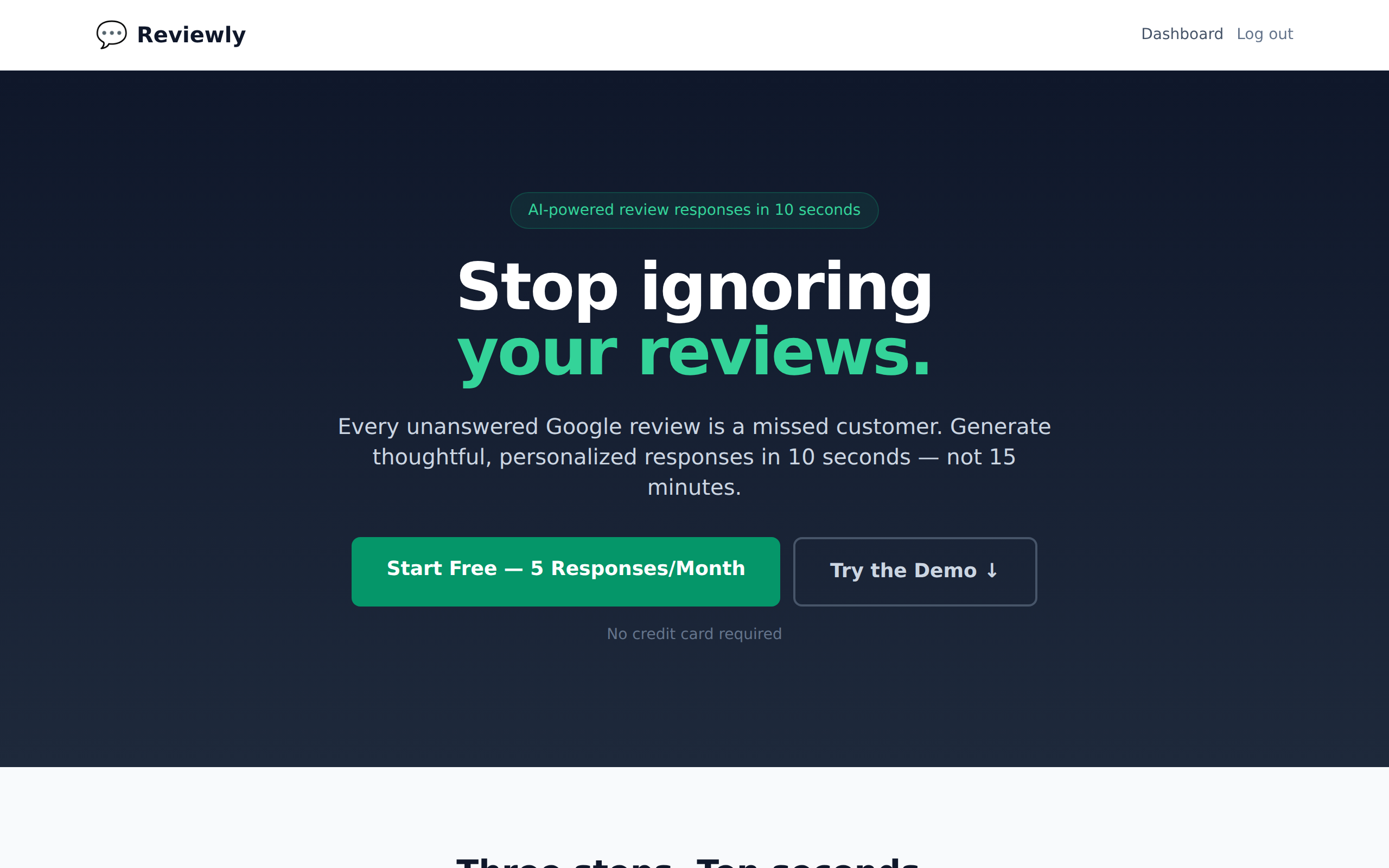 Google search results featuring engaged business - does responding to google reviews help seo